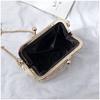Mouth Gold Small Bag Female Wild Messenger Bag Chain Shoulder Fashion Clip Mouth Straw Bag