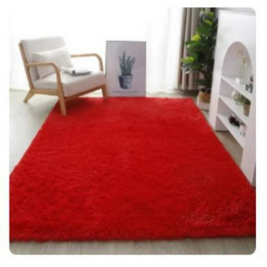 Nordic Plush Silk Fur Carpet for Living Room or Bedroom Sofa