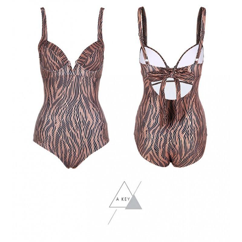 Swimsuit Women's Sexy Pure Desire Long-sleeved Blouse Covering Belly One-piece Set Of Hot Vacation