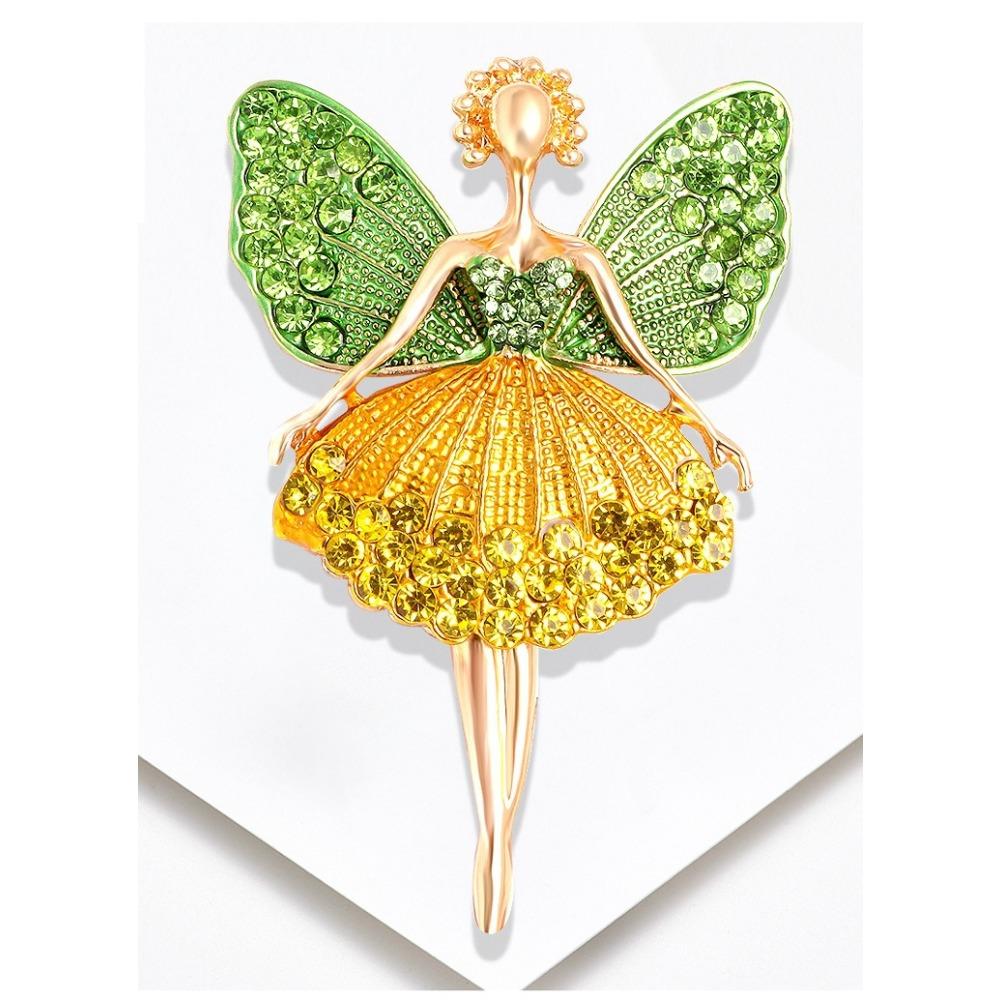Diamond Butterfly Versatile Simple Brooch Flower Anti-light Pin Clothing Accessories Corsage