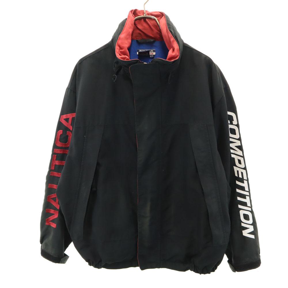 

NAUTICA 90s Old Nylon jacket M black Mesh lining Men s Used
