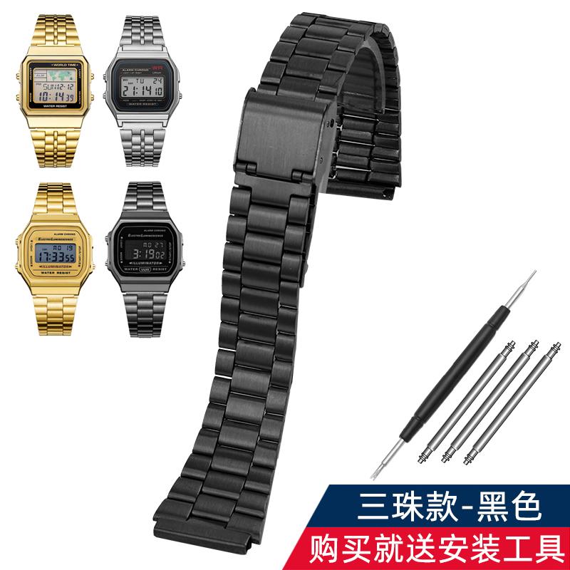 Pasek do zegarka AE-1200 Dla Casio AE1200 AE1300 A159 A158 A168 F91 Retro Mały Kwadratowy Stalowy Pasek do Zegarka 18mm Męska Bransoleta
