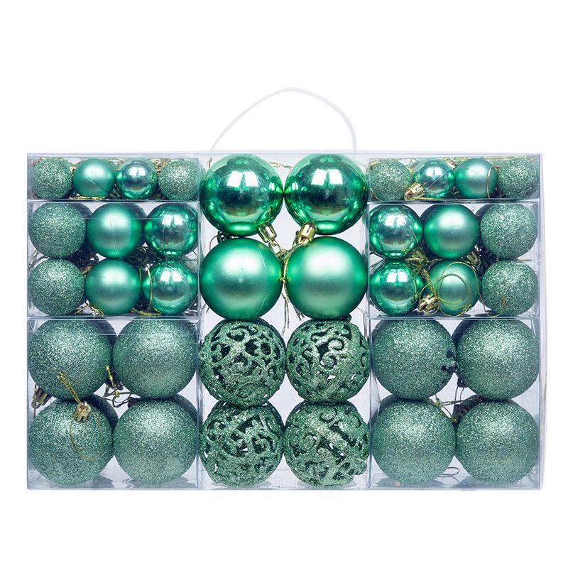 Boxed Set of 100 Christmas Ball Ornaments - 3/4/6cm Tree Decorations