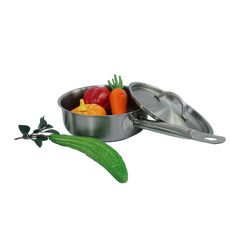 ZISIZ Stainless Steel Single Handle Stockpot