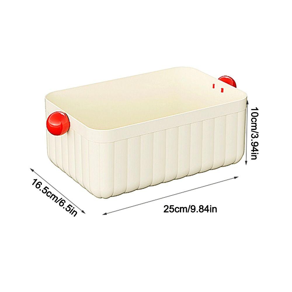 Stackable Desk Organizer Box Large Capacity Stationery Storage Rack Home Office