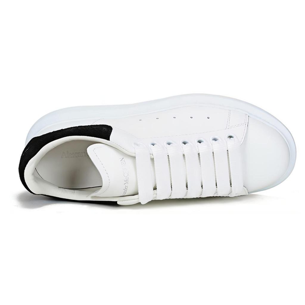 Alexander Mcqueen Oversized Sneaker 'White Black Suede' Women's 650788WHZ4K9061