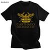 Antike Klassische Römische Geschichte Carthago Delenda Est Lateinisches Zitat T-Shirt Herren Kurzarm SPQR T-Shirt Kaiserlicher Goldadler T-Shirt
