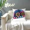 Isha Hat Square Pillowcase Pillow Cover Cushion Zip Decorative Comfort Throw Pillow for Home Living Room