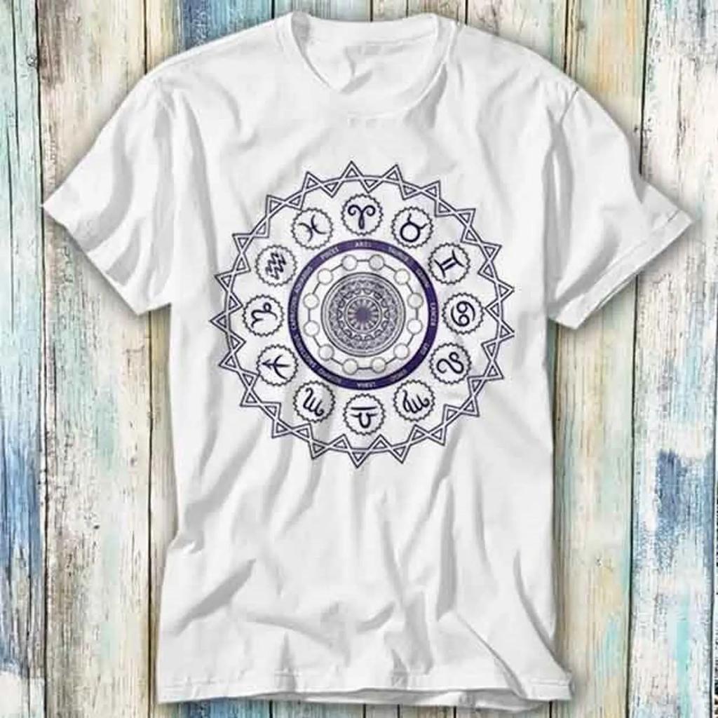 T Shirt 12 Horoskop Sternzeichen Astrologie Zen Meme Geschenk Top 1114 Vintage Streetwear Soft Designer Clothes