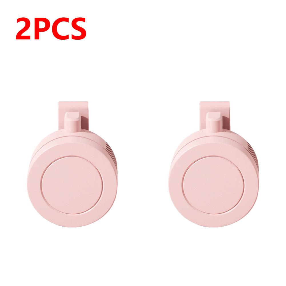 2/1PC Mini Clip Fan 3 Wind Speeds Portable Waist Clip Fans Leafless Personal Body Fan 900mAh Wireless Electric Air Circulators