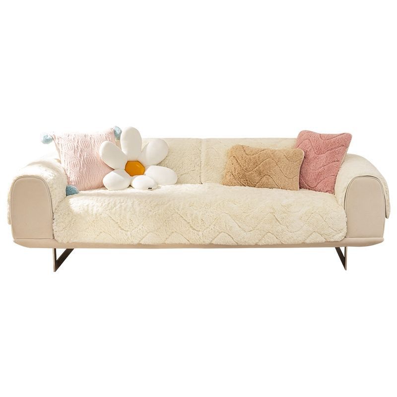 Winter-Ledersofakissen, verdickter Plüsch, rutschfester Bezug, für alle Jahreszeiten, universeller Winter, leichtes Luxus- und Schlichtheitskissen