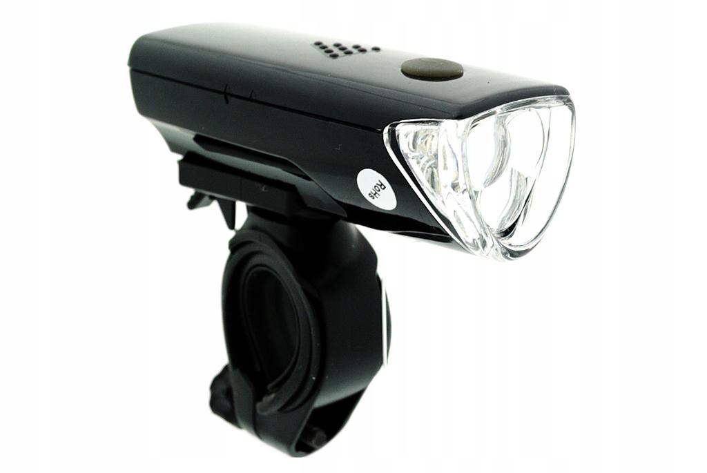 Black Battery-Powered Led Bicycle Light Set Front And Rear Bike Lights