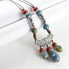 Retro Ethnic Style Beaded Headdress Tassel Tassel Forehead Headband  Women