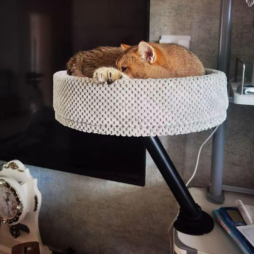Space Saving Floating Cat Nest Soft&Comfortable Cat Hammock Cat Shelves Cat Climbing Racks Bedside