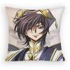 Anime Code Geass Lelouch Lamperouge Pillow Case Antidustmite Pillowcase Invisible Zipper Silky Short Plush Sofa Cushion Cover