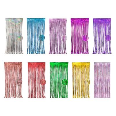 6Pcs Transparent Stage Background Curtains For Birthday Party Wedding Decoration Easy To Hanging Ornament