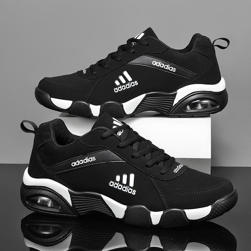 Adidas Herr Löparskor: Mjuka sulor, Halkfritt läder, Stötdämpande, Andningsbara sneakers