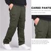 Men's Multi-pocket Cotton Cargo Pants: Spring/Autumn Loose Fit