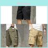 Japanese Workwear Cargo Shorts Men Casual Pants With Multiple Pockets For Summer Outdoor Activities