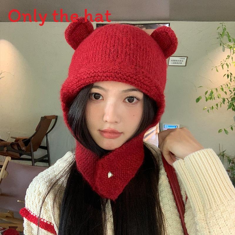 Adorable Polar Knit Hat With Breathable Acrylic Material And Cozy Fit For Autumn And Winter
