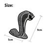 1Pc Metal Snake adder Badge Sticker Car Front Grille Side Fender Rear Trunk Emblem Decal Styling Accessories