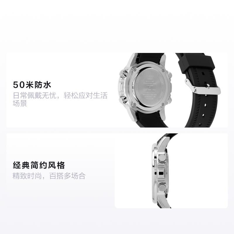 Casio DRESS Classic Simple Exquisite Fashion Quartz Movement Resin Strap Japanese and Korean Watch Men's Watch Black Dial AMW-880-1AV