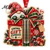 Decorative Money Hiding Ornament Gnome Christmas Cash Holder Ornament, Acrylic Hanging Pendant for Creative Gift Reveal Box Holiday Tree Decoration,