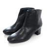 [AmiAmi] Short Boots, Square Toe, 5cm Heel, Women's, Comfortable To Walk In, Black, Winter, Heel CX3202 (M (23.5cm), Black (Smooth))