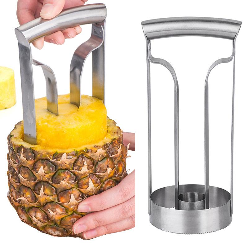 Pineapple Peeler Cutter Stainless Steel Ananas Meat Extractor Cut Corer Remover Machine Home Kitchen Knife Slicer Fruit Tools