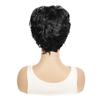 Synthetic Hair Short Wigs Women Natural Wigs Black Ombre Brown Wig With Bangs Daily Party Cosplay Use Heart Resistant Fibre Wig