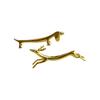 Art Craft Zinc Alloy Cutlery Bracket Holder Silver Cute Tableware Rack Holder Fawn /Little Dog Shape Cutlery Storage