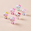 24/120PCS Cat 3D Cartoon Resin Small Ornament Car Screen Desktop Decoration DIY Cute Accessories