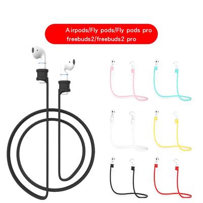 Anti-Lost Silione Strap For AirPods 1 2  Silicone Neck Strap Rope For Huawei Fly Pods/ Freebuds 2
