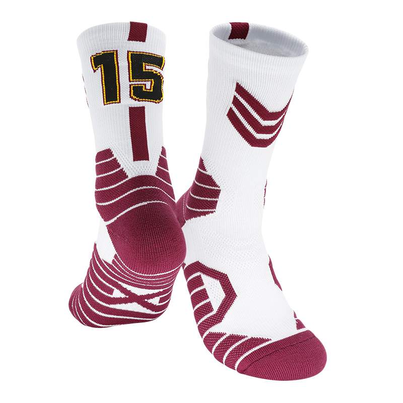 New Style Star Kids Basketball Socks Sport Socks Outdoor Cycling Skateboard Running Breathable Adult Non-Slip Middle Towel Socks