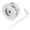 Uxcell Aluminum Potentiometer Knob Universal Top Hat Knob Volume Tone Control Knob with Set Screw for Guitar Bass Silver 1/4"x1.5"