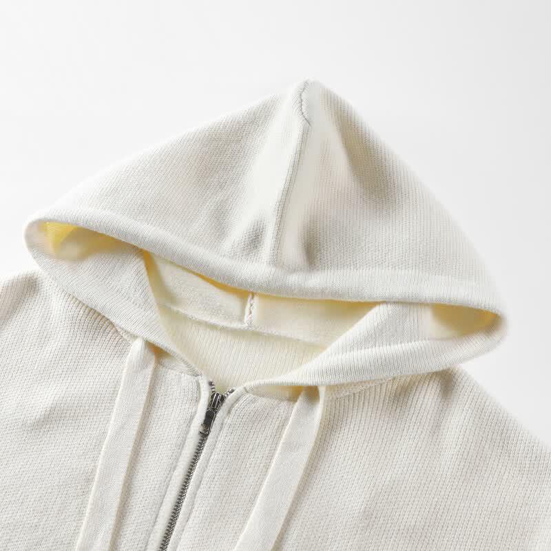 LAGOGO Women's Hooded Knitted Cardigan