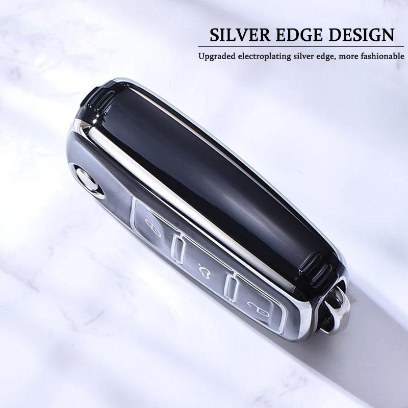 Tpu Car Key Case Cover Protection For Volkswagen Vw Polo Golf Passat Tiguan Beetle Caddy T5 Up Eos Skoda Octavia Seat Leon Altea