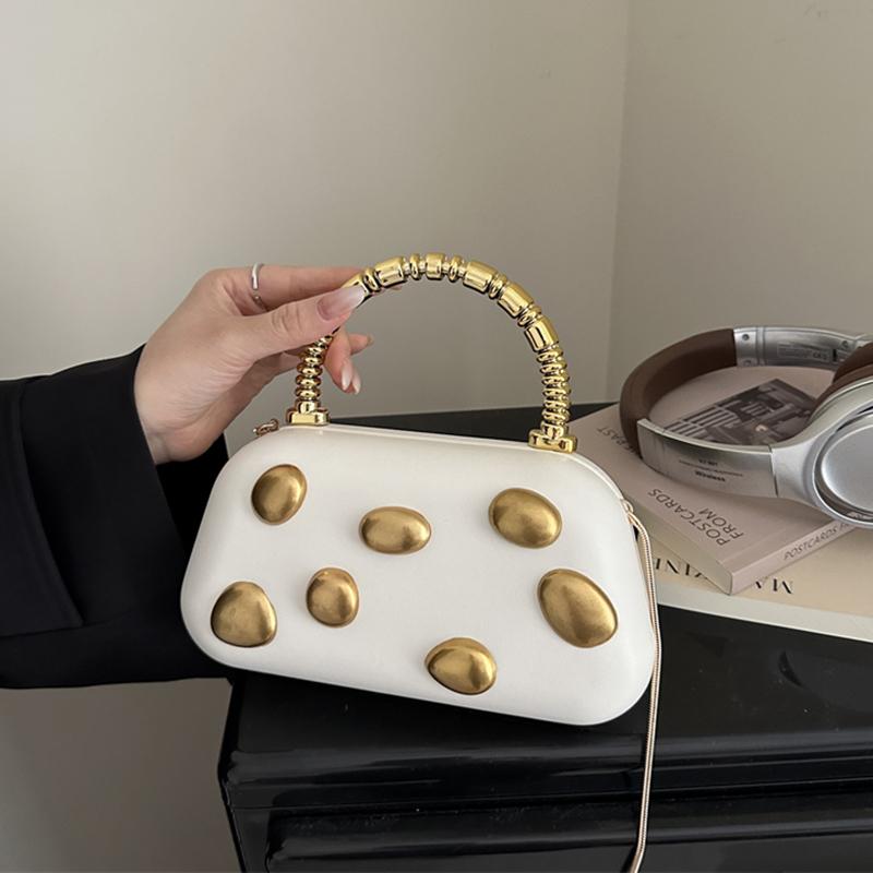 Women's Evening Bag Fashion Luxury Designer Clutch WeddingParty Women Chain Crossbody Bag Solid Color Large Capacity ShoulderBag