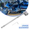 Chrome Motorcycle Flag Mount Accessories Motorcycle Luggage Holder Size As Shown Motorcycle Flag Pole Mount Long Service Life