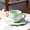 Shangkai Hand-Pinched Cloud Ceramic Cup & Saucer Set