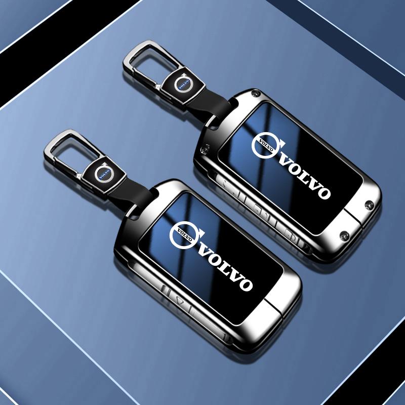 Funda Protectora de Aleación de Zinc para Llave de Coche Soporte Bolsa para Llaves Para Volvo XC60 XC40 XC90 S90 V60 S60 V90 C40 Polestar 1 Polestar 2 Accesorio