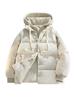 Men's Faux Two-Piece Hooded Puffer Jacket - Thick, Warm, Loose Fit