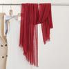 Monochrome Thin Scarf Women'S Sunscreen Shawl Solid Color Simple Imitation Cotton And Linen Silk Scarf High-End Yarn