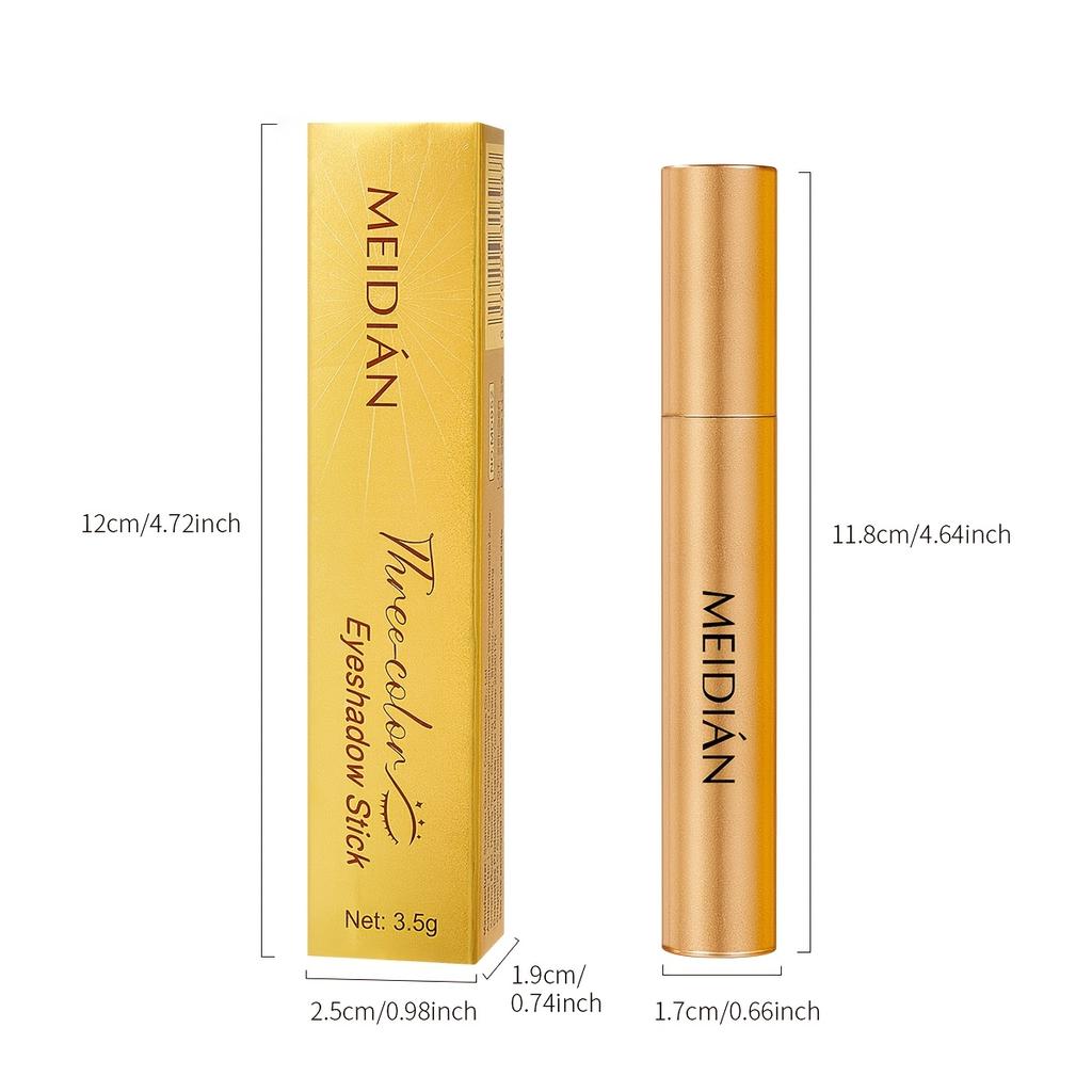 3barevná perleťová třpytivá tyčinka na oční stíny, voděodolná, odolná proti potu, nerozmazávací, dlouhotrvající, stálobarevná tyčinka na oční stíny, líčení očí