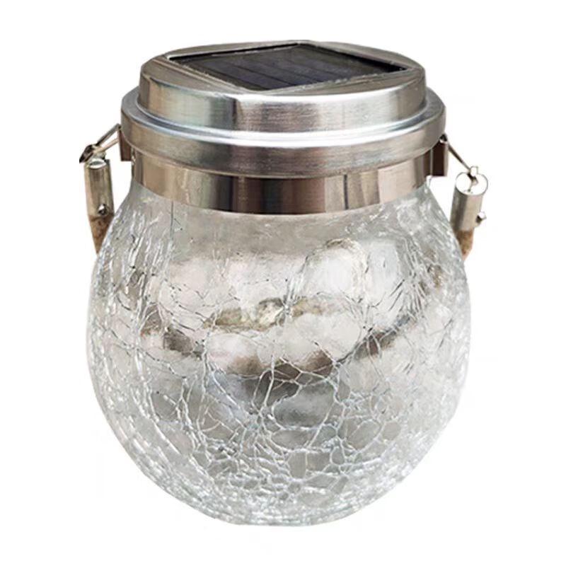 UOSU Solar Crackle Ball Garden Light
