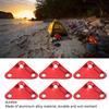 20 Pcs Ultralight Strong Tent Rope Fastener Triangle Tent Guy Line Rope Adjuster  Backpacking
