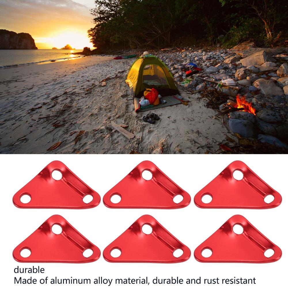 20 Pcs Ultralight Strong Tent Rope Fastener Triangle Tent Guy Line Rope Adjuster  Backpacking