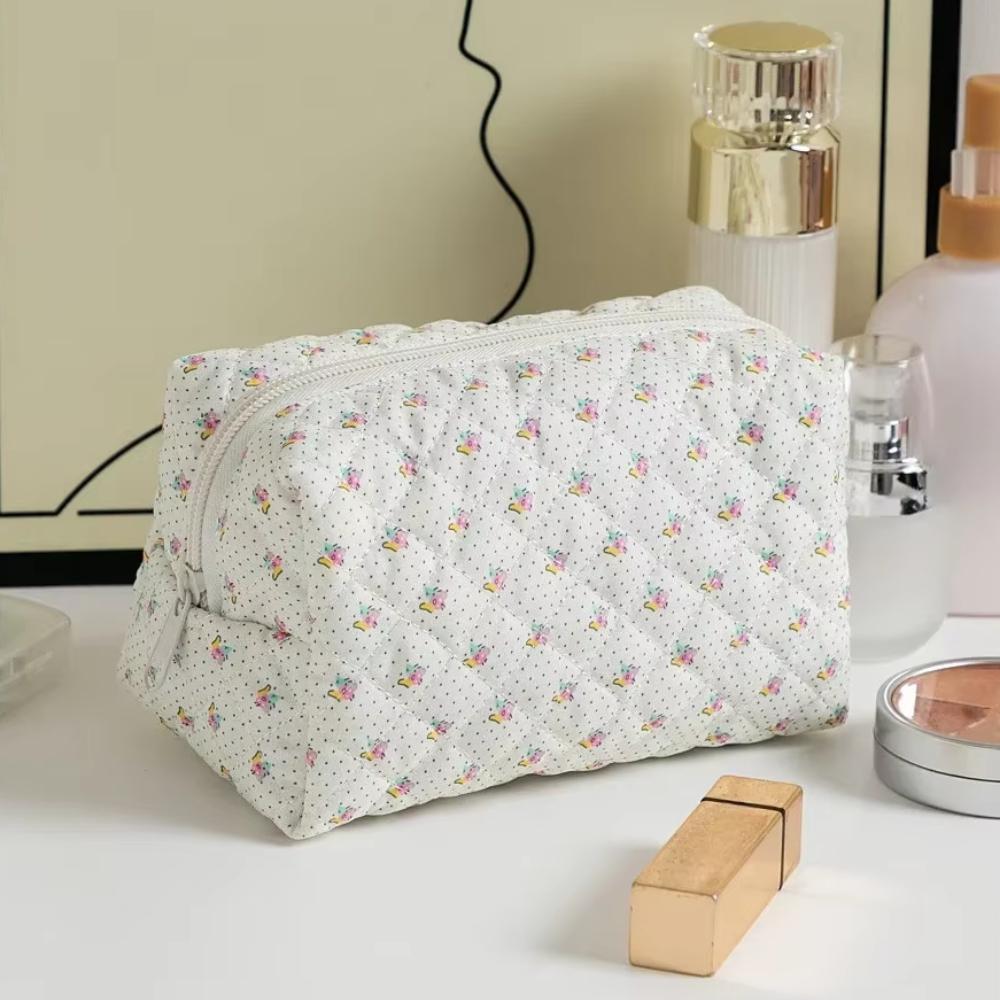 Floral Printed Lipstick Storage Makeup Bag Women's Cosmetic Bag Beauty Organizer Case Travel Makeup Pouch Toiletry Organizer