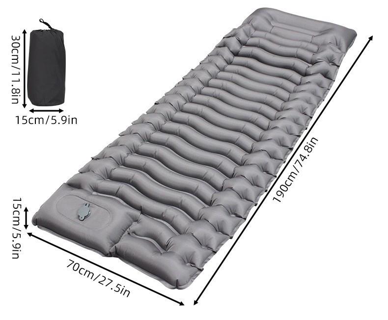 Portable Wide Inflatable Camping Mattress and Cushion