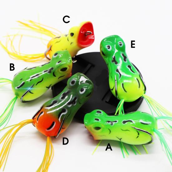 MUQZI Sports Accessory 5cm12g Durable Artificial Bait Small Frog Shape Simulation Printing Simple Installation